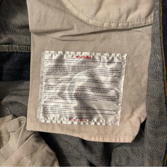 Ariat FR M4 Flame Resistant Low Rise Boot Cut Denim Work Jeans HRC 2 Size 42/36 - Picture 12 of 15